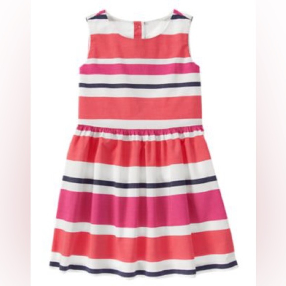 Sizes 4 or 5 ~ NWT Gymboree Dress girls ~ Striped Sleeveless Ciao Puppy NEW